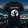 Spoons – White Logo Unisex Black T-Shirt